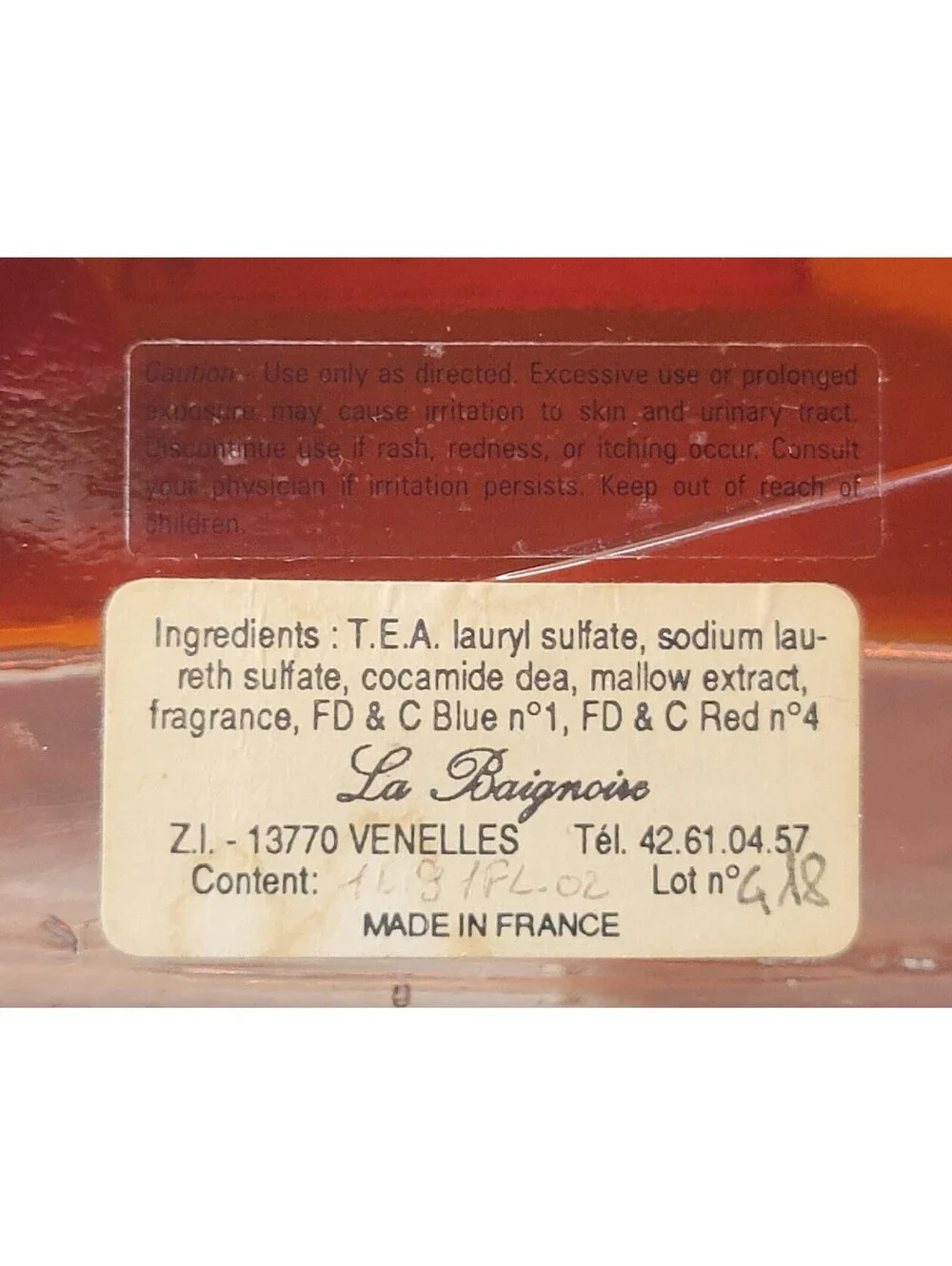 Sealed French La Baignoire Bain Moussant Bubble Bath “Mallow Foam” 15.22 Fl Oz